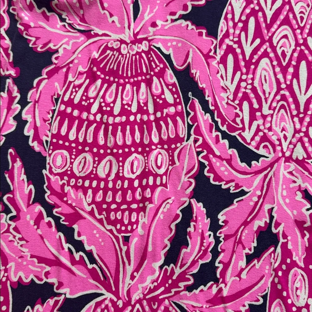 Lilly Pulitzer π Print Dress, size S, 3/4 length sleeves, 33β shoulder to hem - Picture 2 of 6